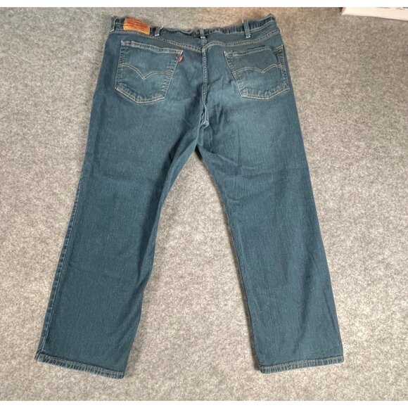Levis 541 Athletic Fit Mens Jeans Size 50x30 Blue Denim Classic 5-Pocket Style - Picture 10 of 12
